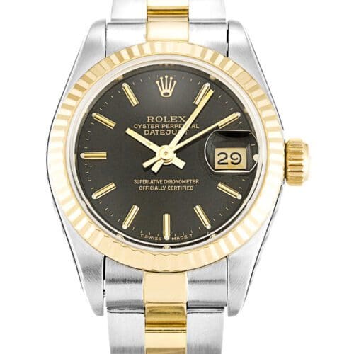 Rolex Lady-Datejust 26mm Black Dial 69173 Super Clone